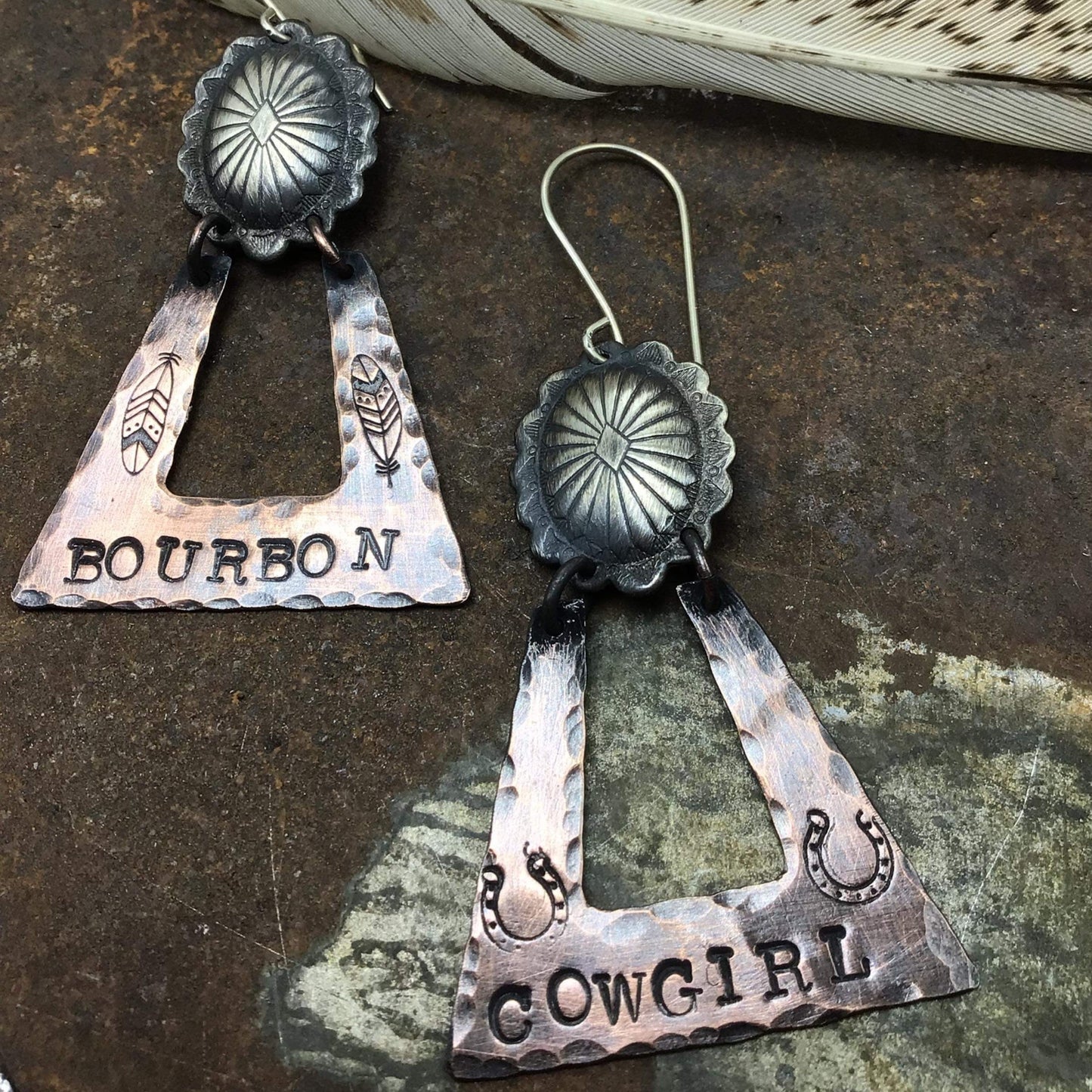 Bourbon Cowgirl Earrings- Exclusive Handmade Jewelry for Bourbon Cowgirl