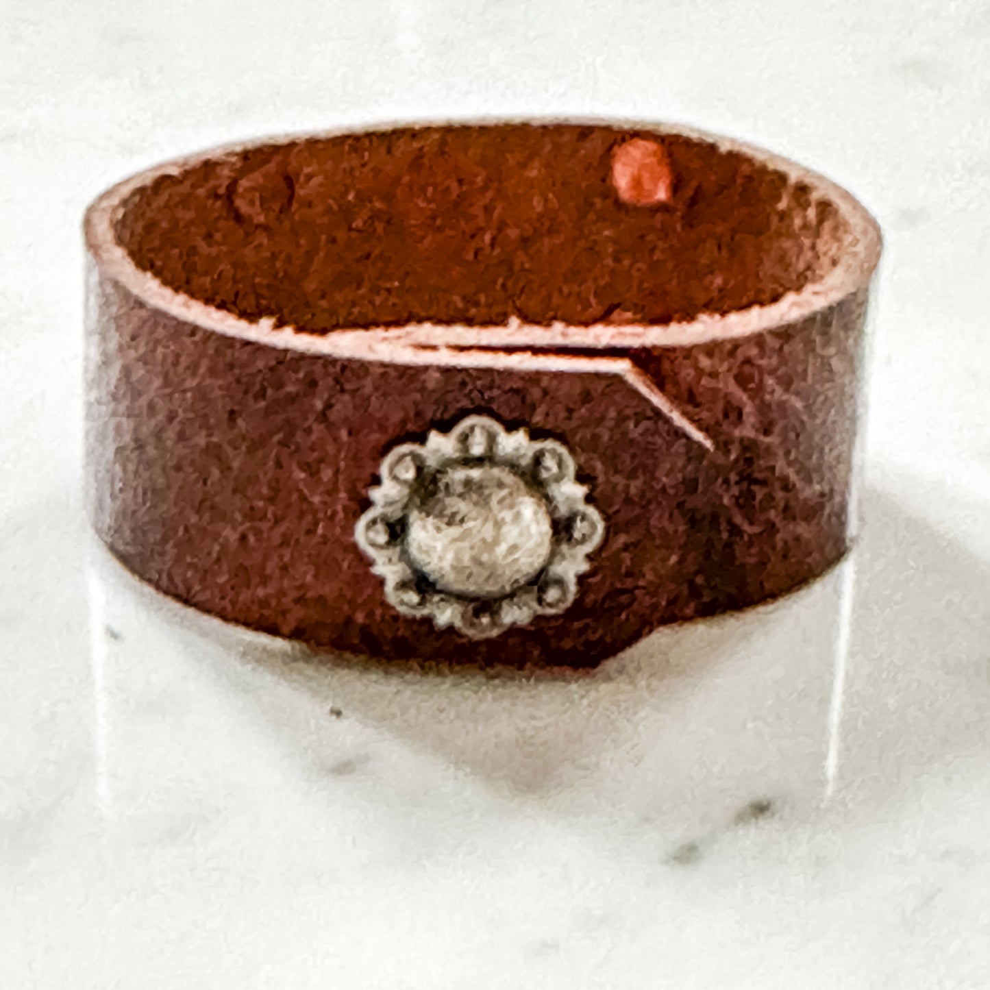 Spirited Cowgirl Leather Bracelet -Handmade Jewelry for Bourbon Cowgirl