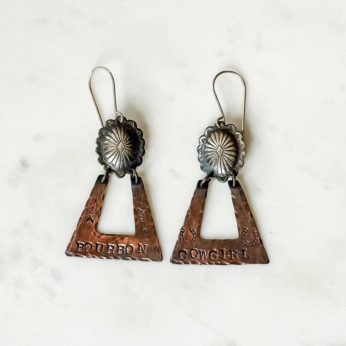 Bourbon Cowgirl Earrings- Exclusive Handmade Jewelry for Bourbon Cowgirl
