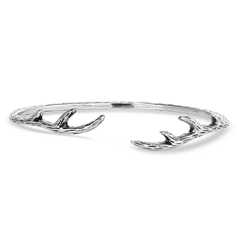 KTBC5654 Silver Antler Cuff Bracelet