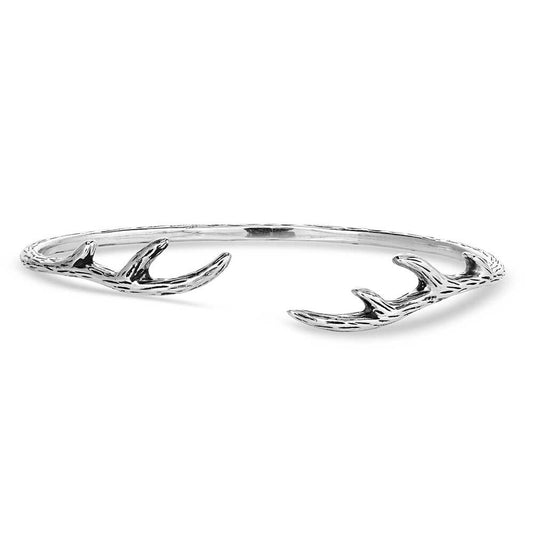 KTBC5654 Silver Antler Cuff Bracelet