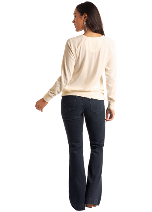 Embroidered Bootstitch Sweatshirt at Bourbon Cowgirl