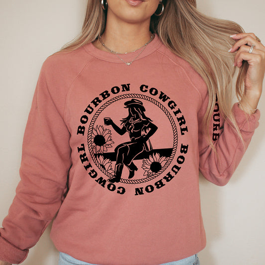 Mauve Bourbon Cowgirl sweatshirt