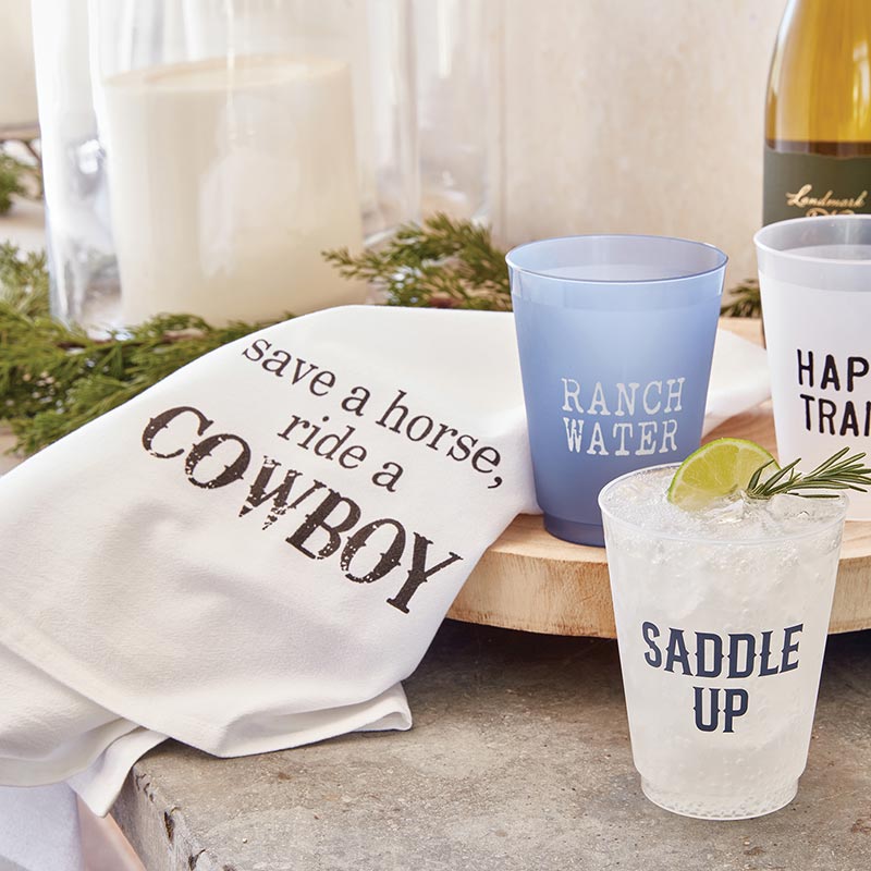 Face to Face Thirsty Boy Towel - Save a Horse Ride a Cowboy