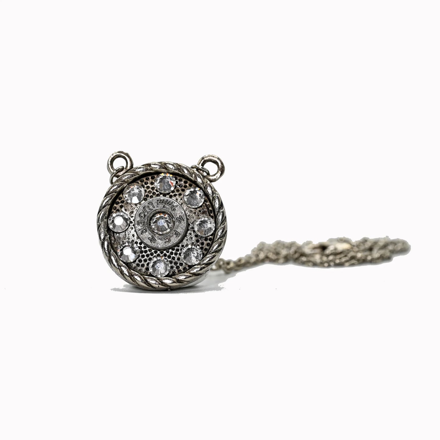 Round Rebel Bullet Necklace - Pretty Hunter