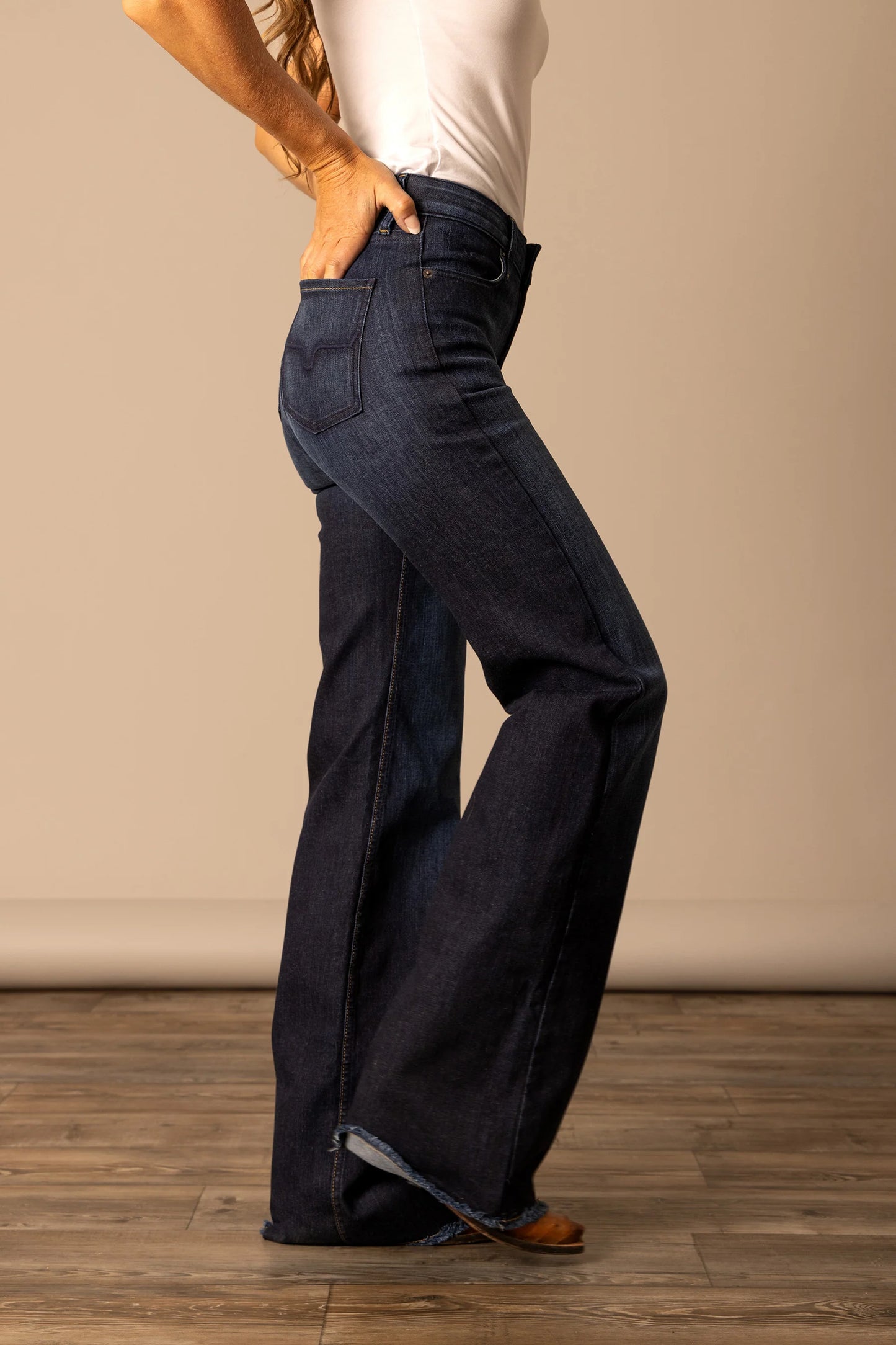 Olivia Dark Wash Kimes Ranch Denim Jeans for Women