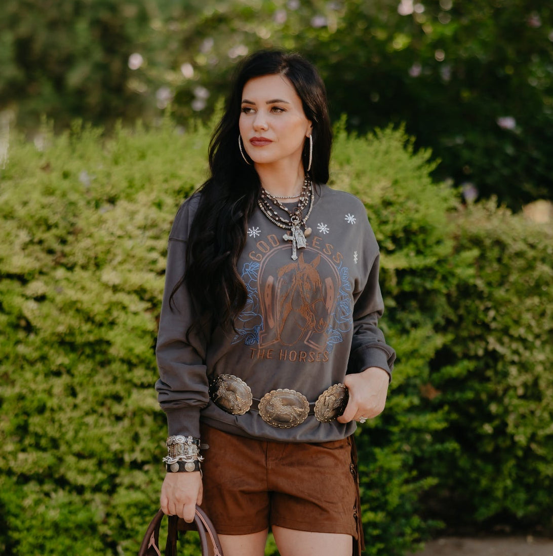 God Bless Horses Pullover