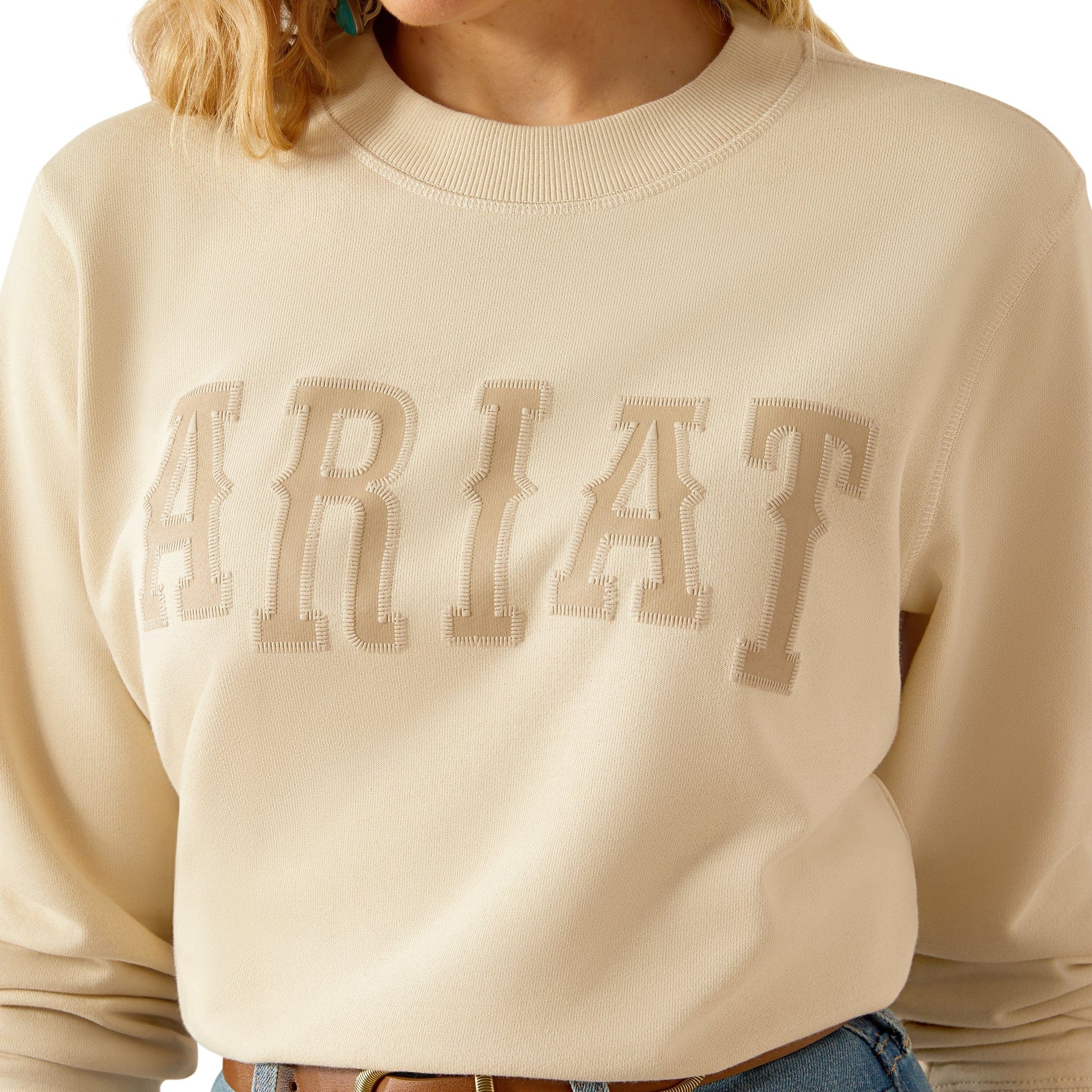 Ariat sweatshirt detail, S25_WMS_WEST_10054499