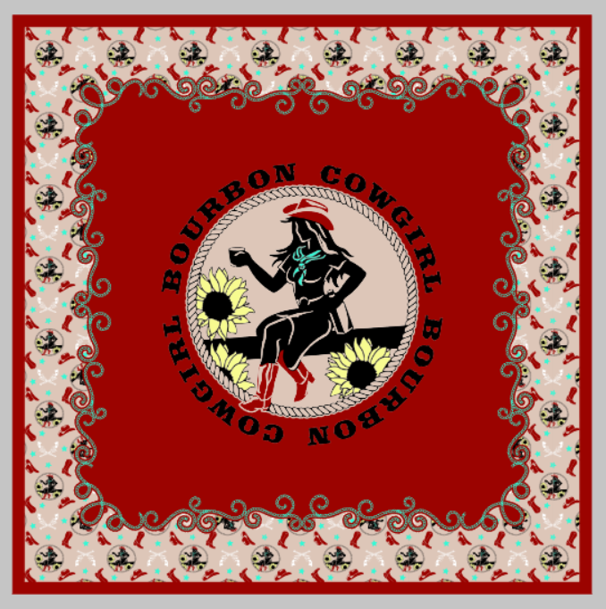 Bourbon Cowgirl Red Wild Rag | Rodeo Wildrags at Bourbon Cowgirl