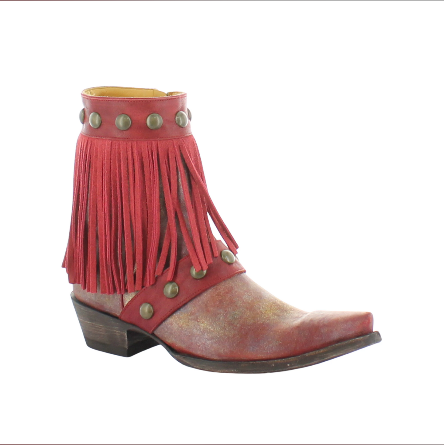 Milan Fringes Red- Old Gringo Cowboy Boots at Bourbon Cowgirl