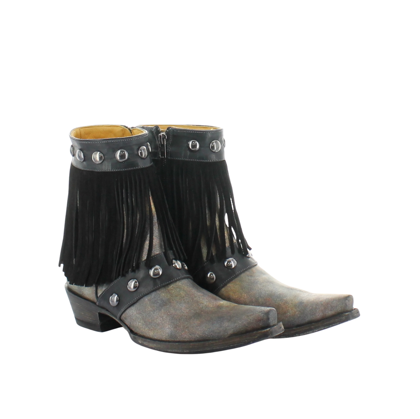 Milan Fringes Black- Old Gringo Cowboy Boots at Bourbon Cowgirl