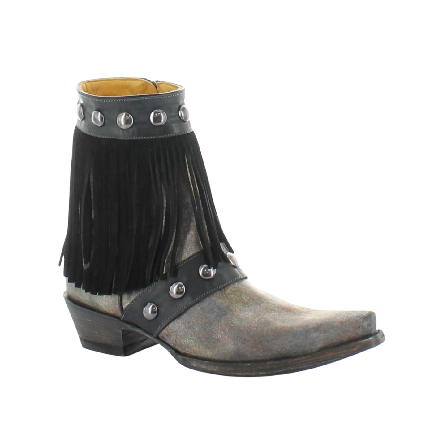 Milan Fringes Black- Old Gringo Cowboy Boots at Bourbon Cowgirl