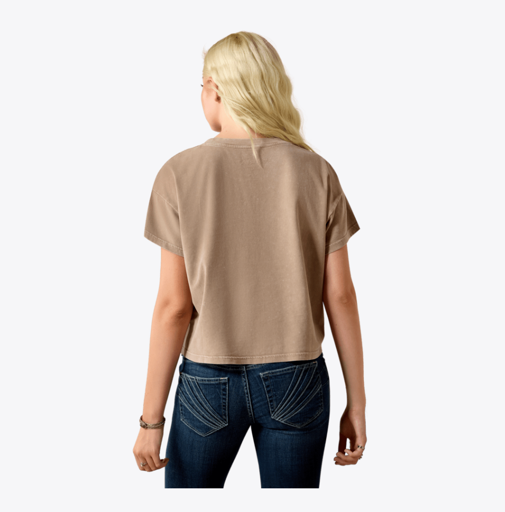 Ariat Paisley Boxy Crop T-Shirt at Bourbon Cowgirl