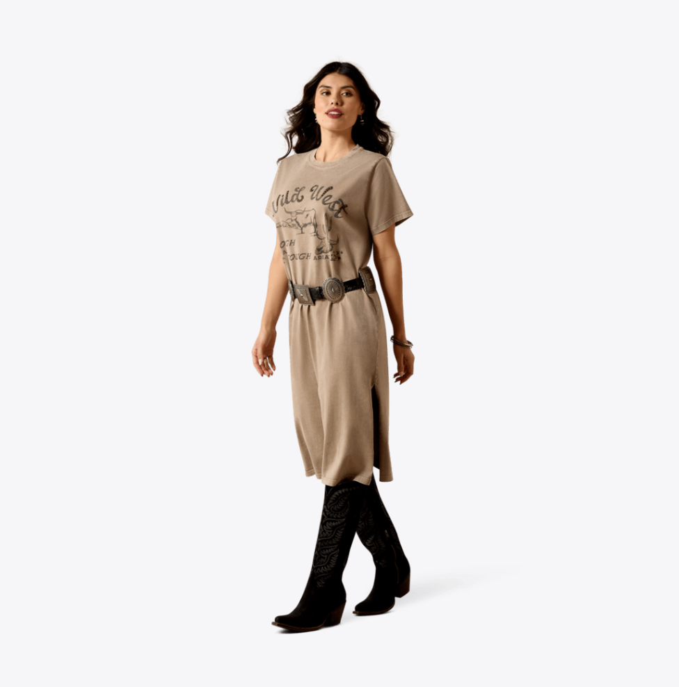 Ariat Bandito T-Shirt Dress at Bourbon Cowgirl Ariat Bandito T-Shirt Dress at Bourbon Cowgirl