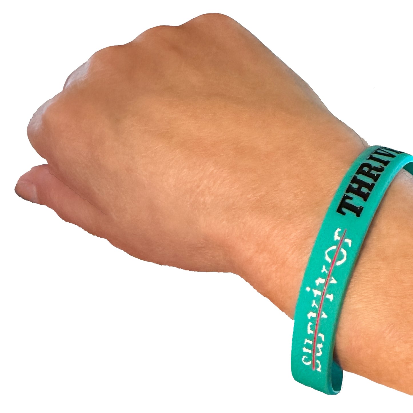 Survivor bracelet on wrist