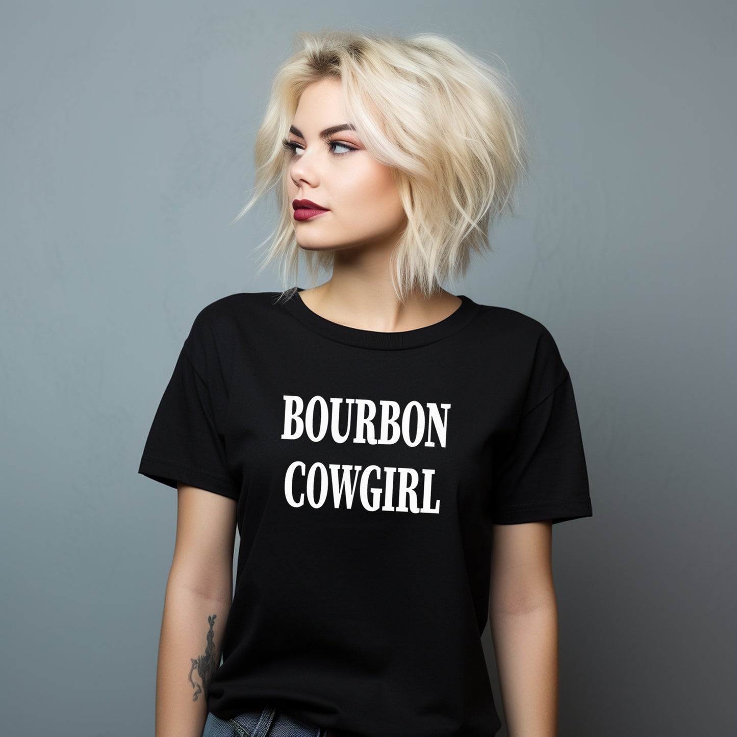 Bourbon Cowgirl Branded Graphic Tee T-Shirt