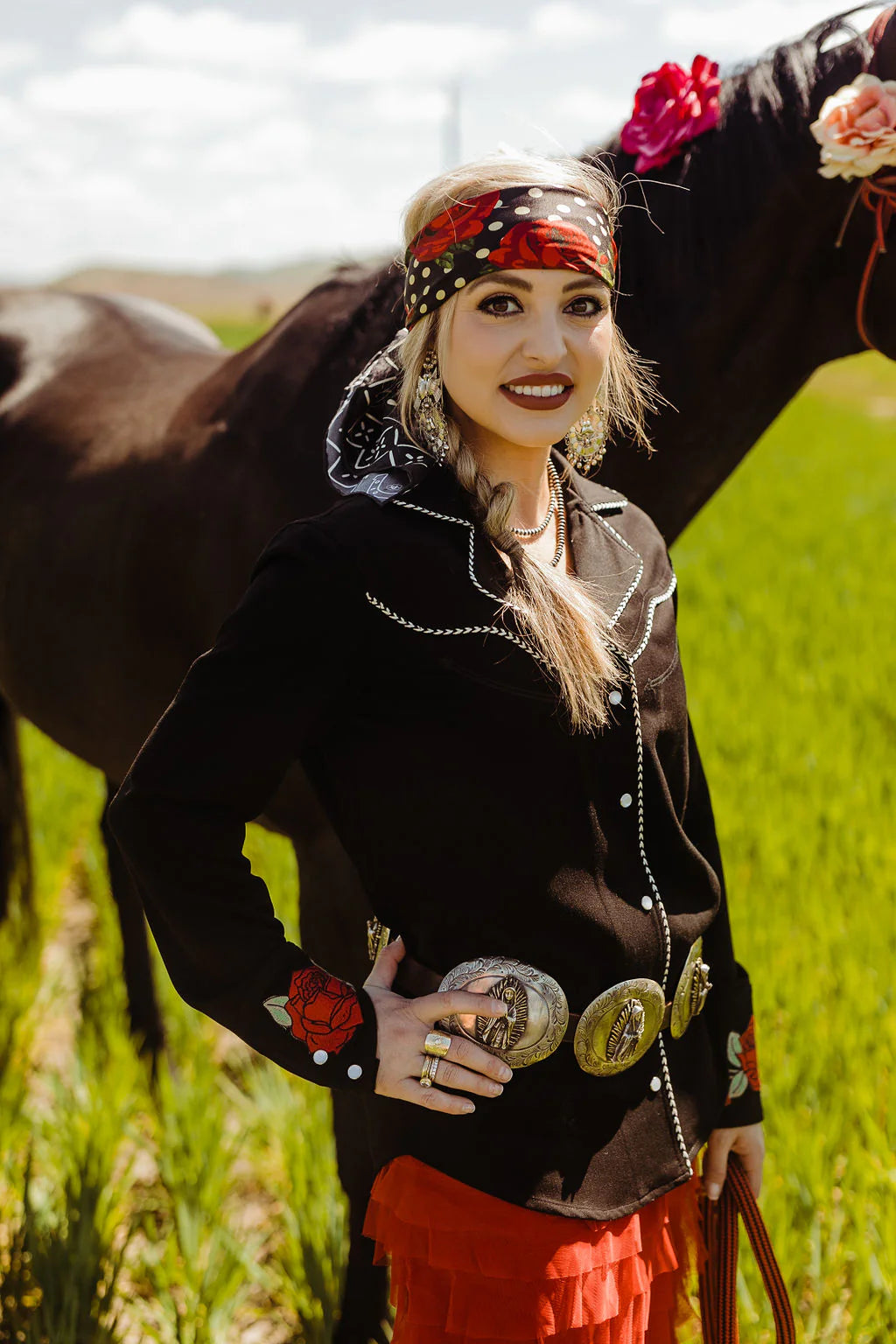 Ranch Rose Button Up at Bourbon Cowgirl