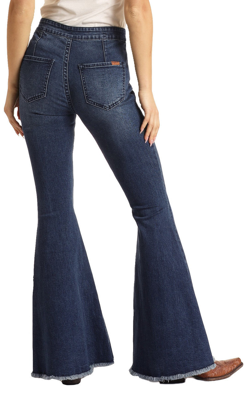 WPB6100-B__14282 Women's Flare Jeans
