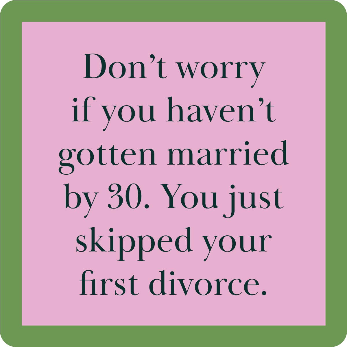 COASTER First Divorce | Funny Party Gift | Home Bar Decor