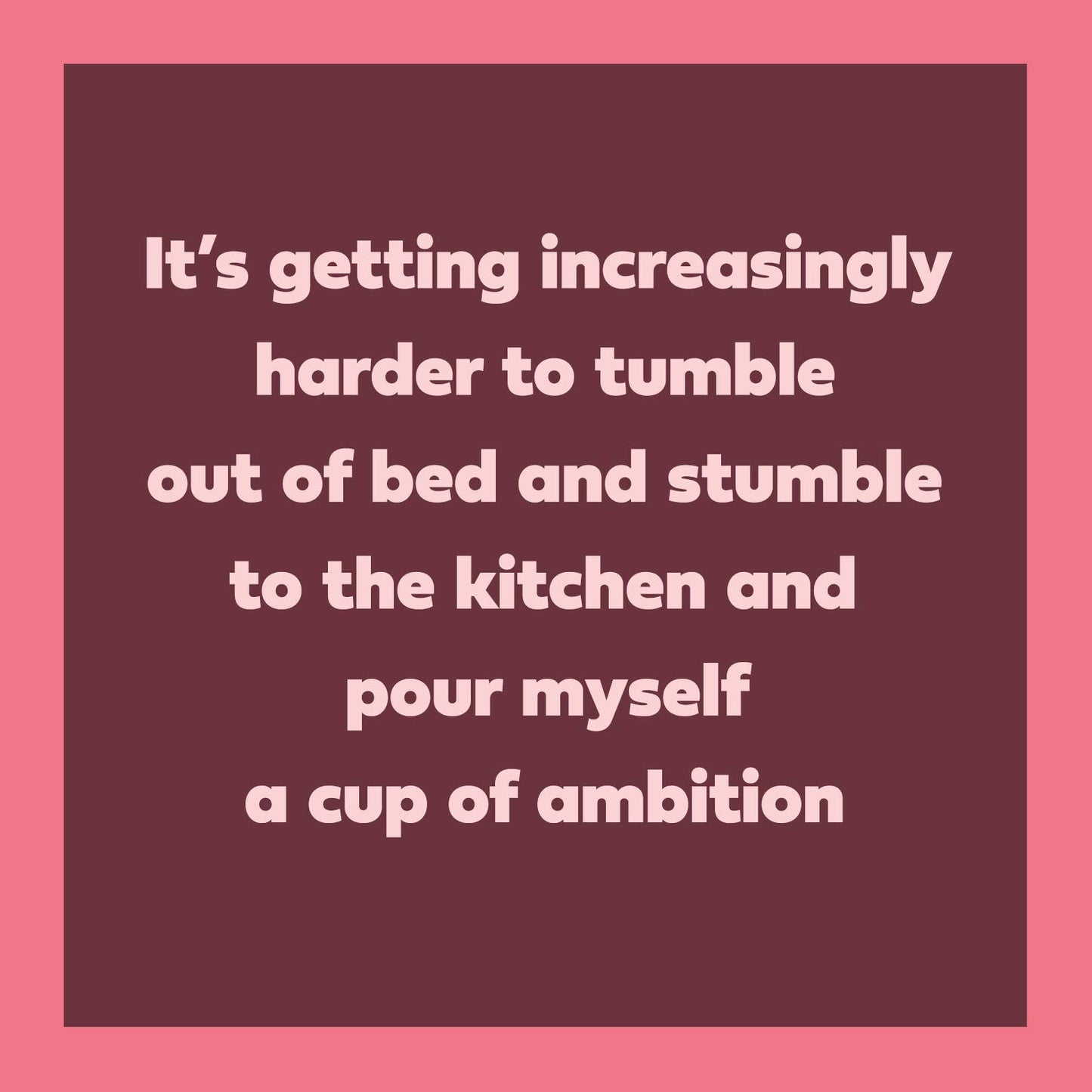 CARD Cup Of Ambition | Funny Gift | Kitsch Greeting Cards