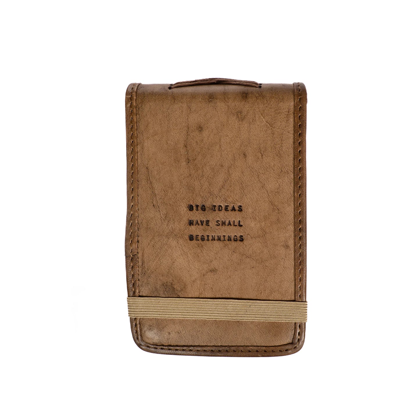 Mini Big Ideas Have Small Beginnings Leather Journal at Bourbon Cowgirl