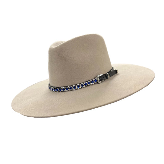 Silver Belly Drifter hat with bling band