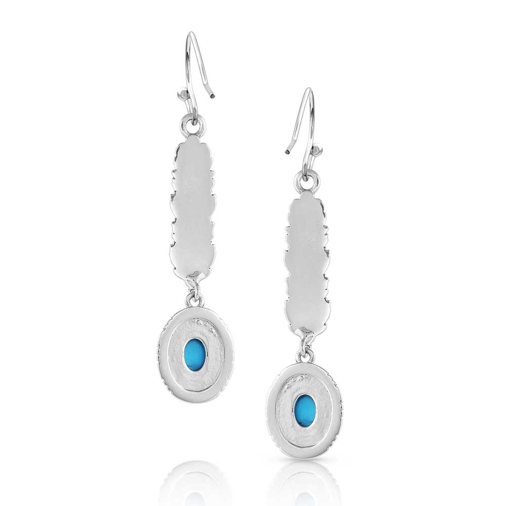 From the Ground Up Turquoise Earrings- Montana Silversmiths