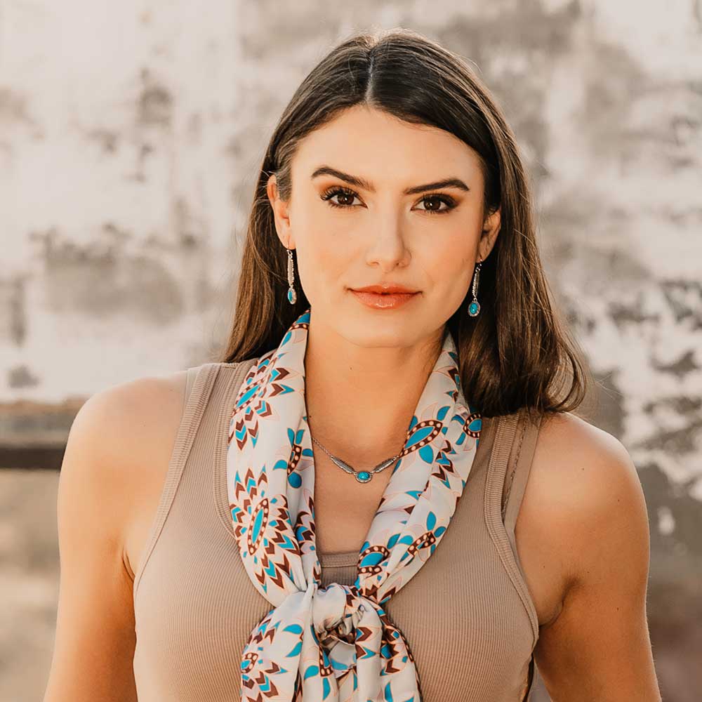 From the Ground Up Turquoise Earrings- Montana Silversmiths
