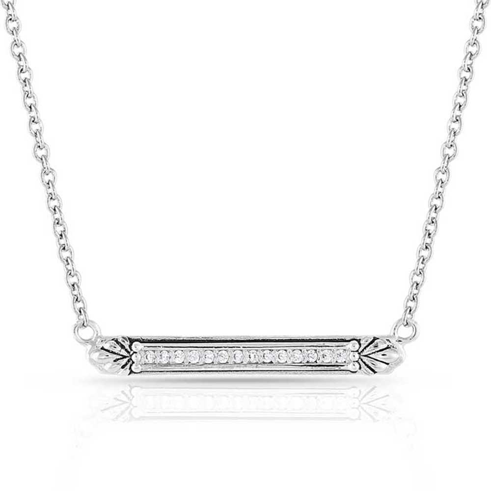 Setting the Crystal Bar Necklace- Montana Silversmiths