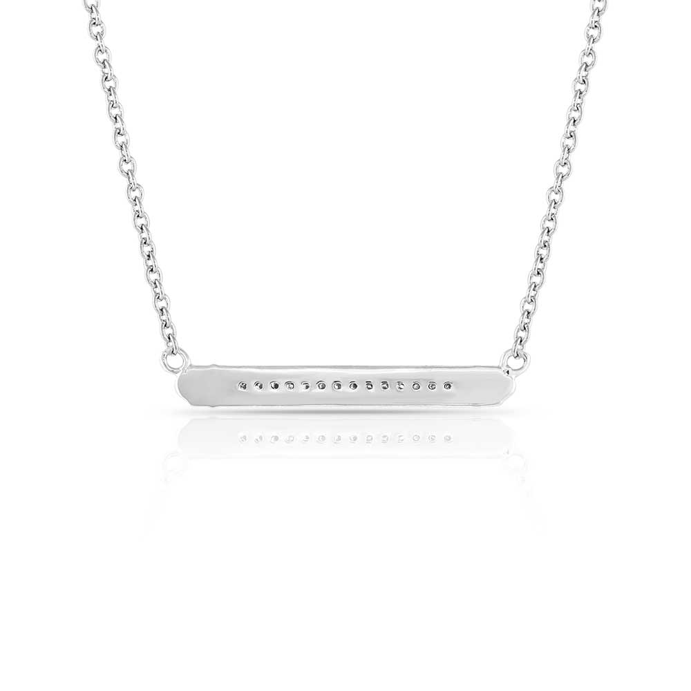 Setting the Crystal Bar Necklace- Montana Silversmiths