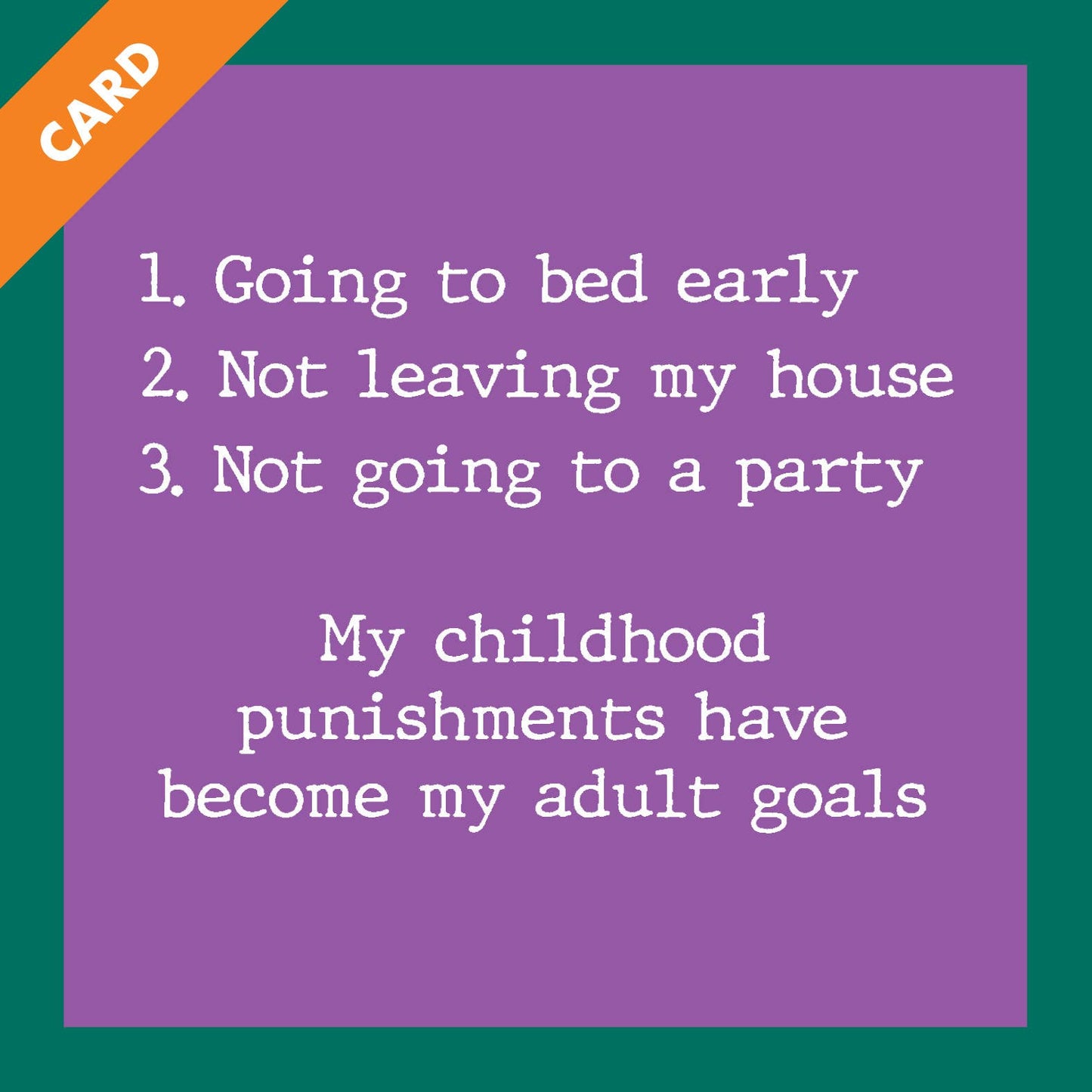 CARD Childhood Punishments | Funny Gift | Kitsch Cards