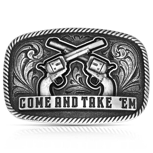 Frontier Spirit Belt Buckle by Montana Silversmiths
