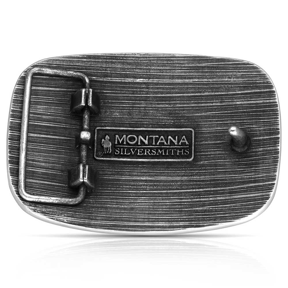 Frontier Spirit Belt Buckle by Montana Silversmiths