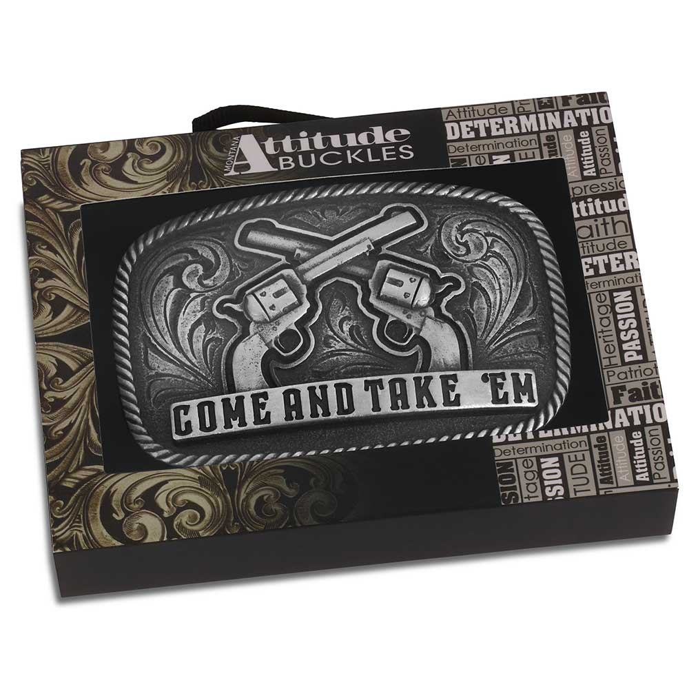 Frontier Spirit Belt Buckle by Montana Silversmiths