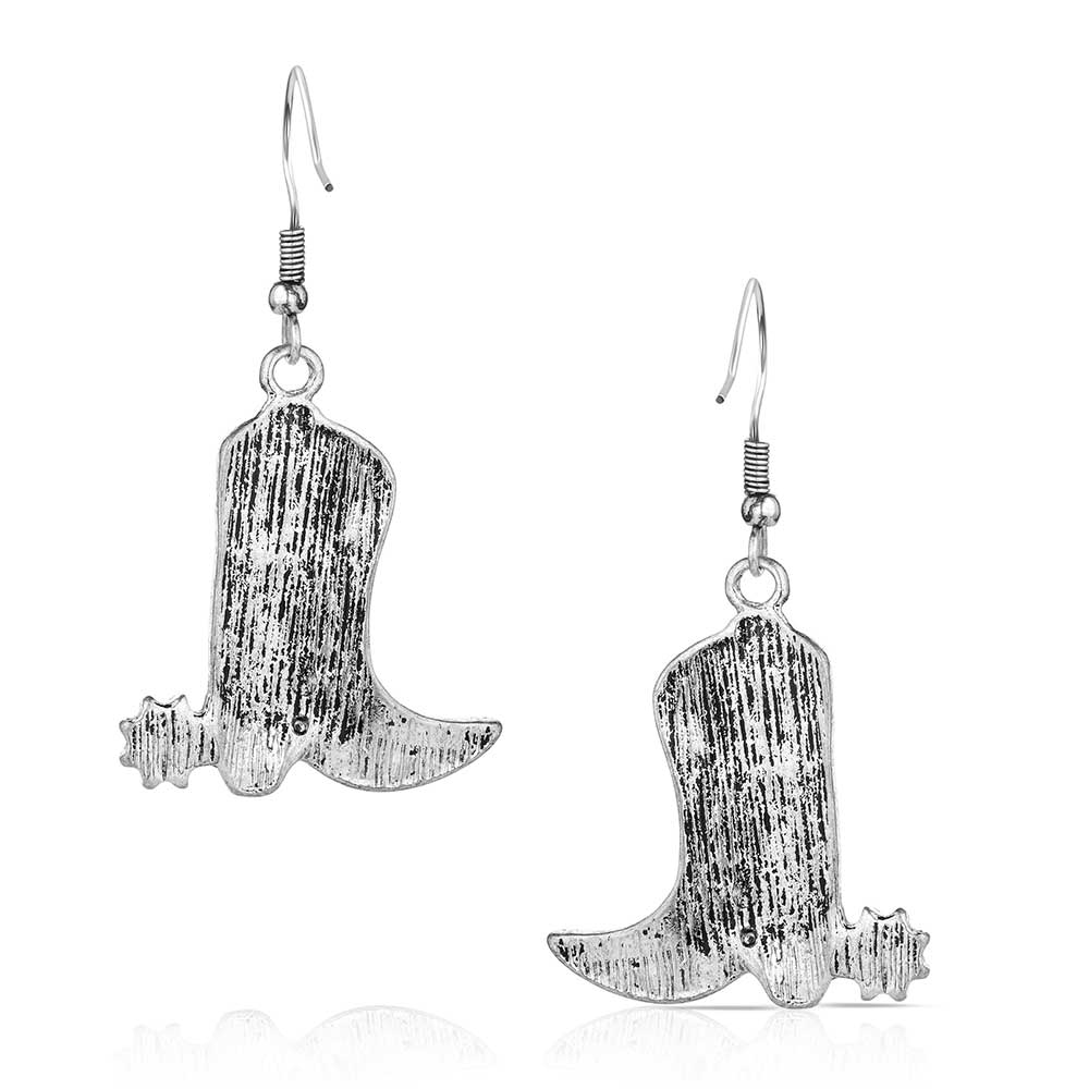 Turquoise Cowboy Kicker Earrings by Montana Silversmiths