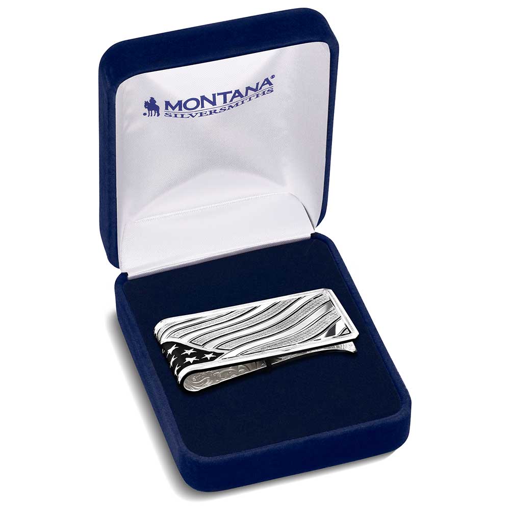 Wings of Liberty American Made Money Clip - Montana Silversmiths