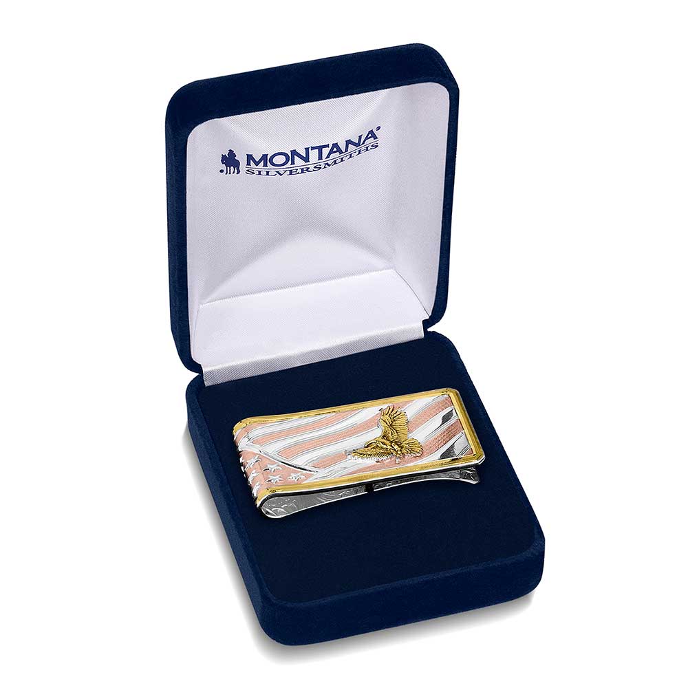 Montana Silversmiths money clip in box