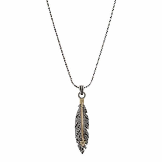 ANC5645 Feather Pendant Necklace