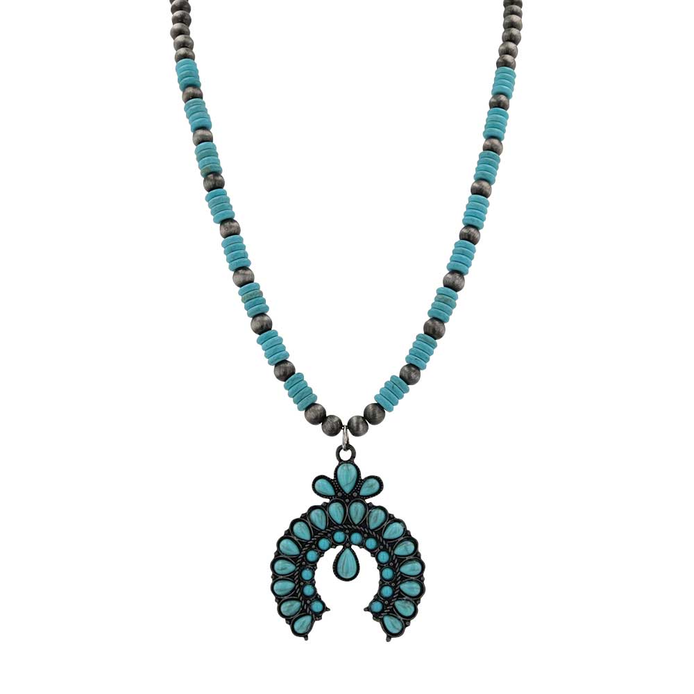Stunning Squash Blossom Attitude Necklace- Montana Silversmiths