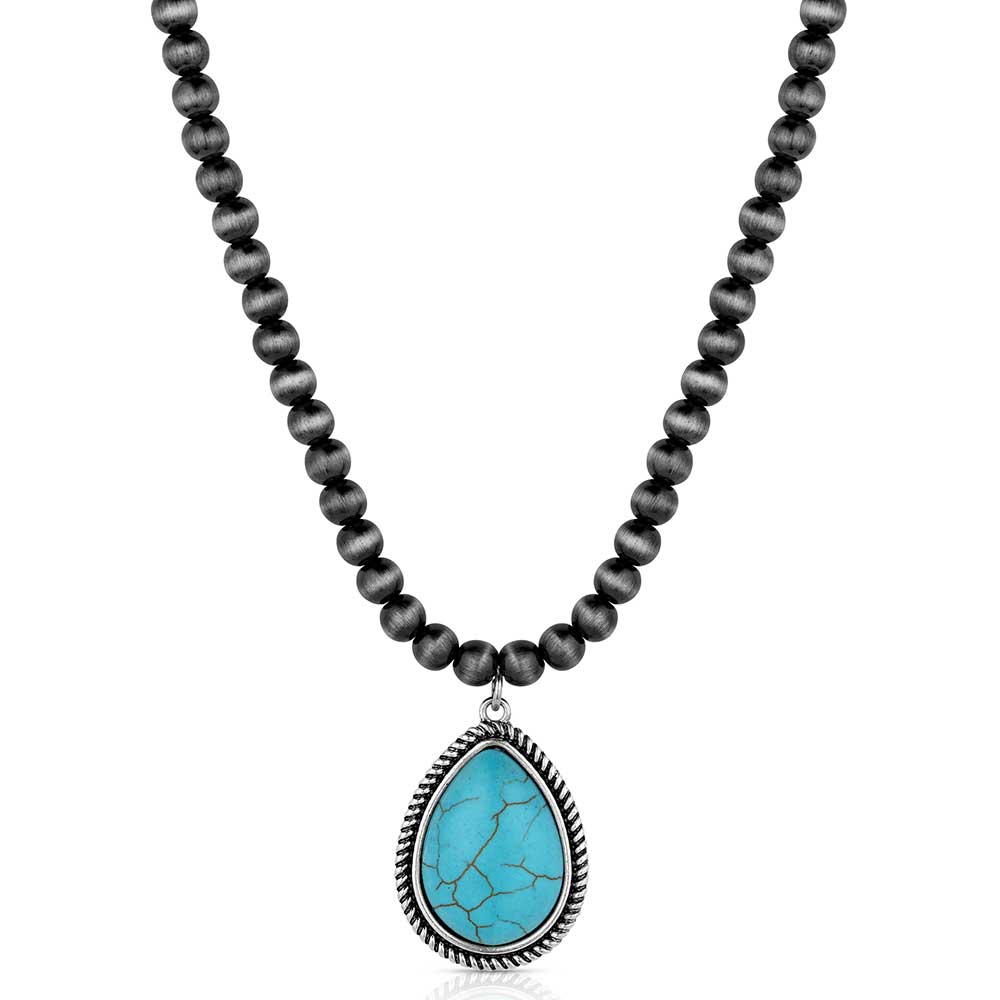 Mountain Drop Beaded Necklace- Montana Silversmiths