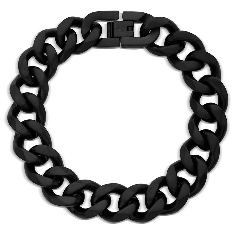 Midnight Cuban Link Bracelet for Men - Montana Silversmiths
