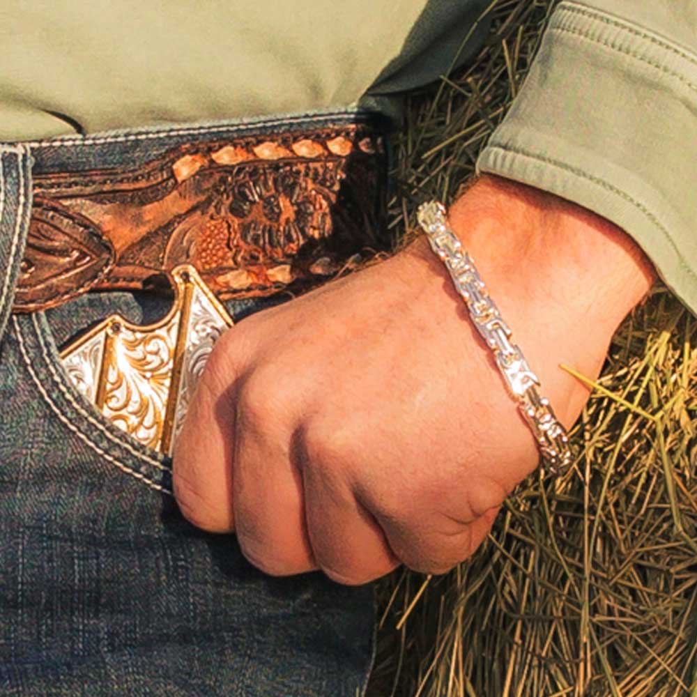 Roller Chain Bracelet for Men - Montana Silversmiths