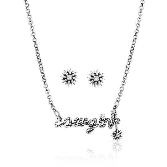 Sunshine necklace and earrings set - CSTJS5841