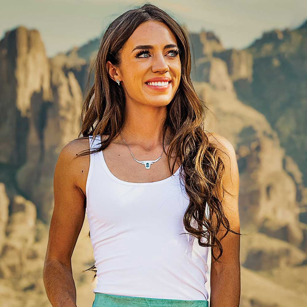The Longhorn Turquoise Necklace - Montana Silversmiths