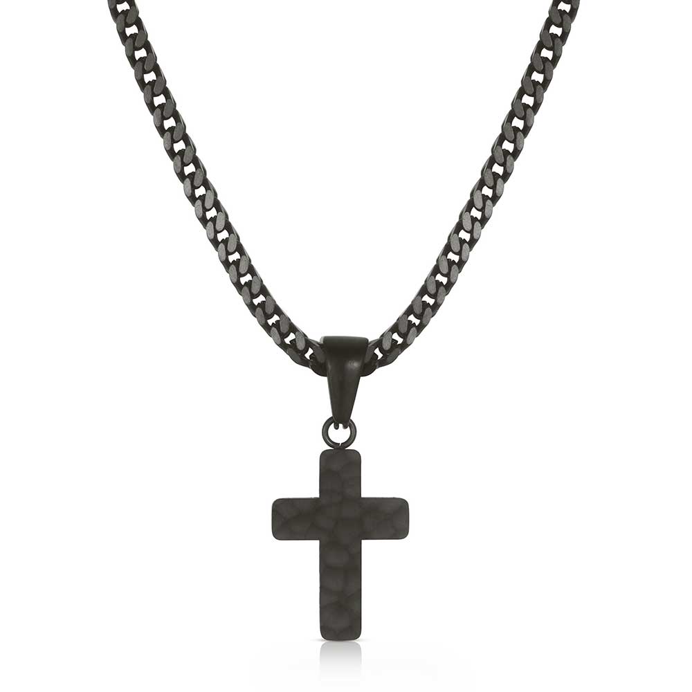 Strong Horizons Cross Necklace for Men - Montana Silversmiths