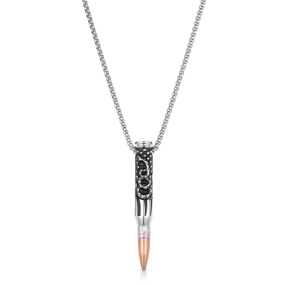 We The People Bullet Necklace for Men - Montana Silversmiths