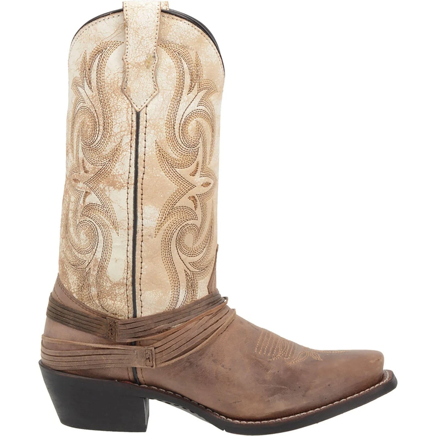 Myra Sand & White Women's Cowboy Boots by Laredo