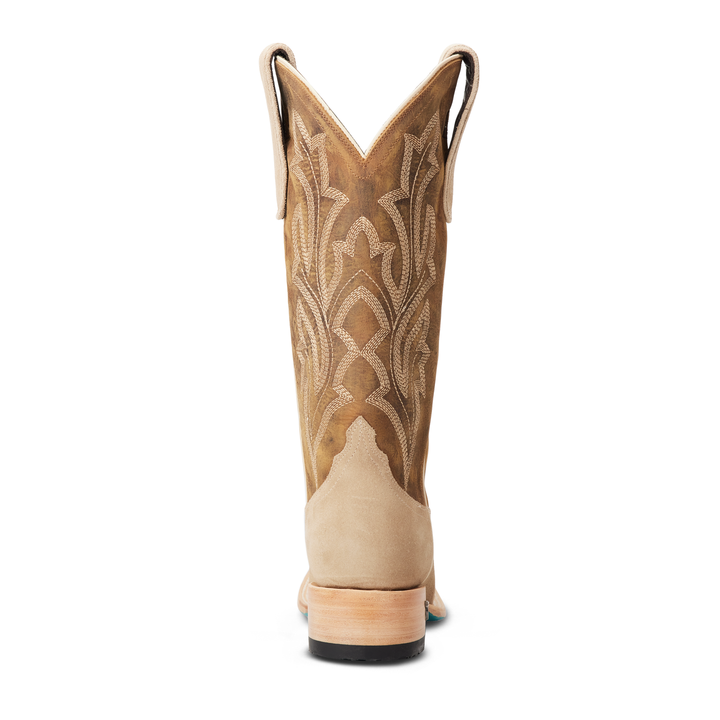 Classic Square Boot - Latte Suede and Burnt Caramel