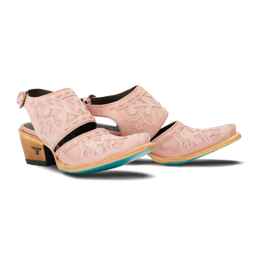 Robin Mule Blush Leather Shoe