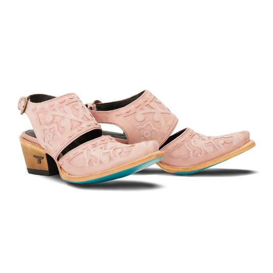 Robin Mule Blush Leather Shoes